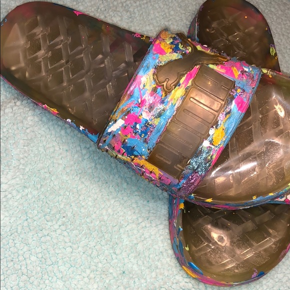 custom puma slides